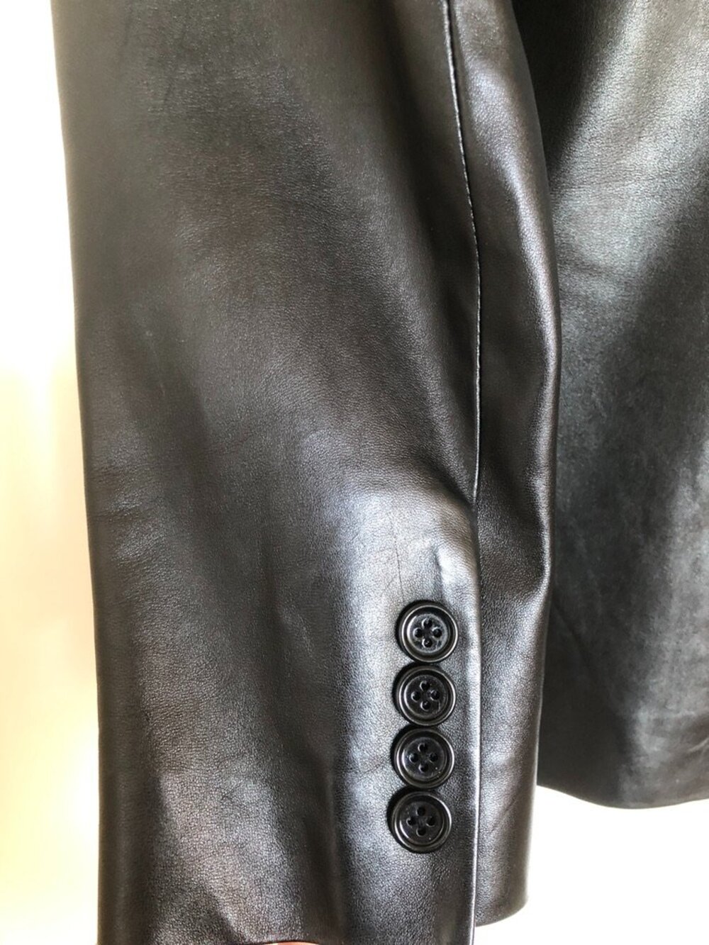 Ralph Lauren Lambskin Leather Blazer - Picture 4 of 9